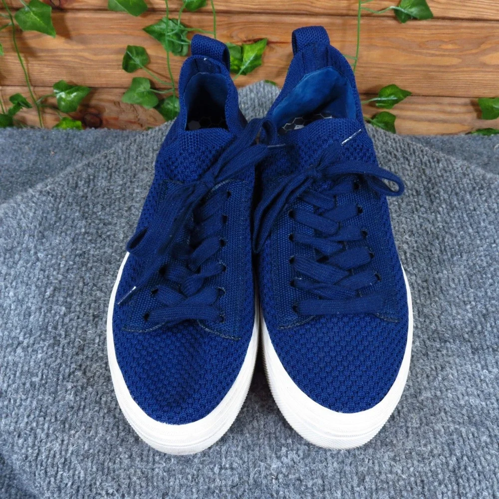 Dolce Vita Zina Women Fashion Sneaker Size 8.5 Athletic Walking Navy Blue Knit